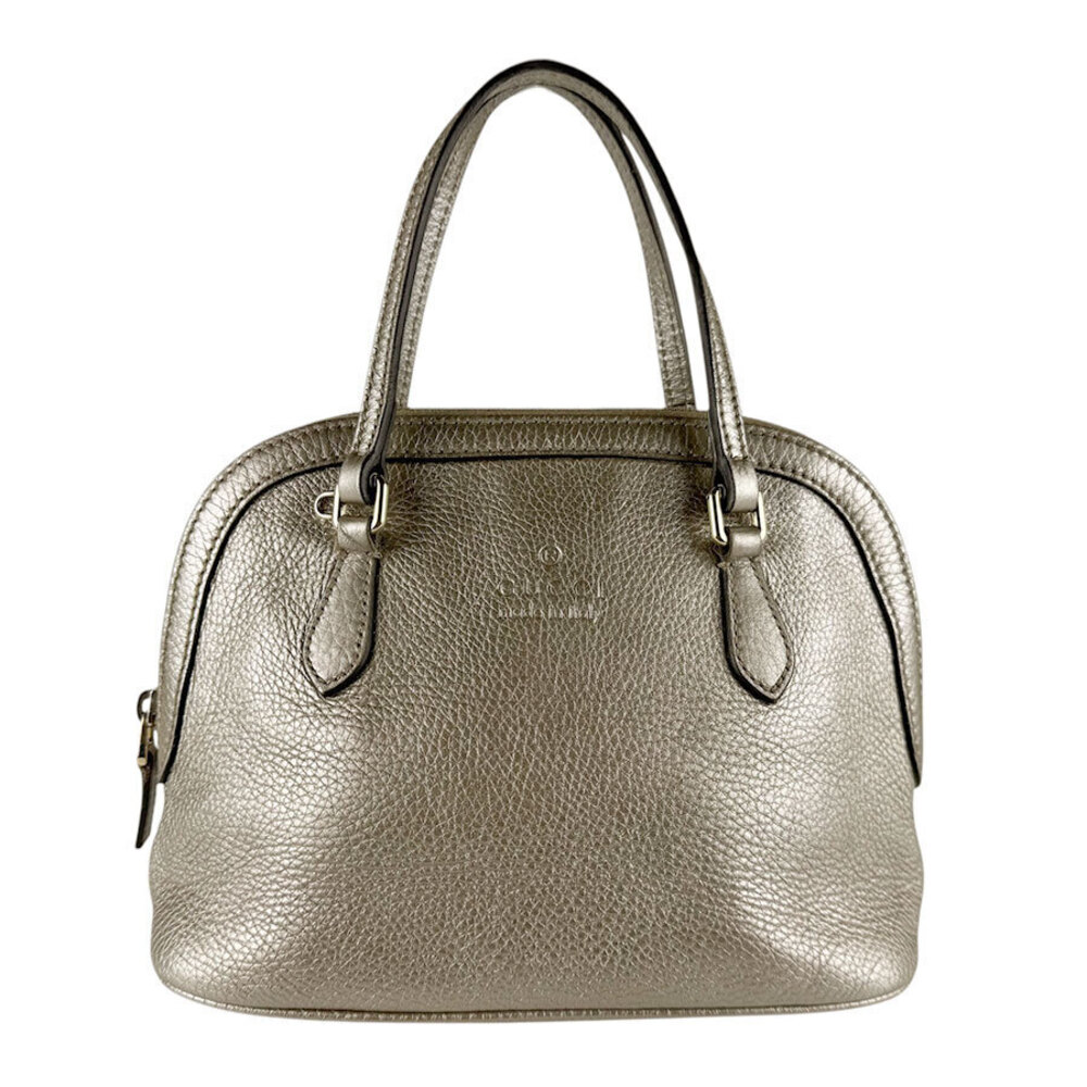 Gucci Leather 2Way Shoulder Bag Gold